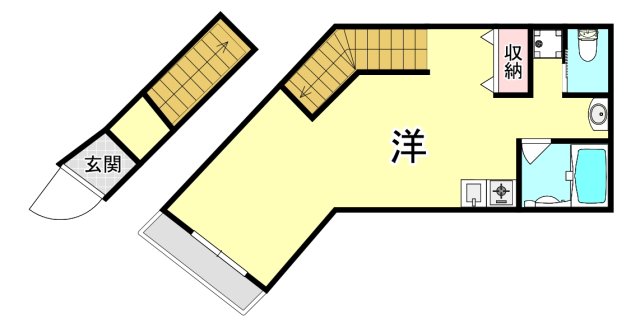 Walk one minutes岡本の間取り写真