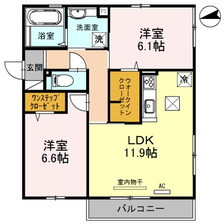 シュトラール喜連瓜破の間取り写真