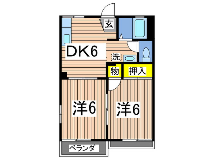 K2ハイツの間取り写真