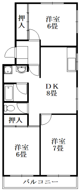 【サラグレース川内の間取り】