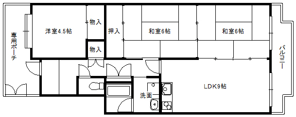 T・メゾンシャルマントIの間取り