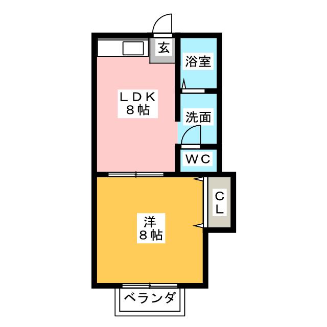 フラット大森　Ｂ棟の間取り