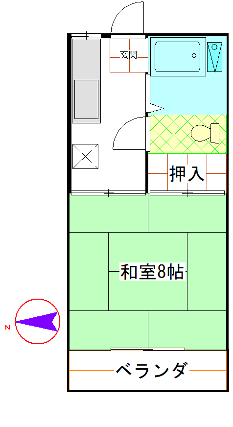 ハイツハピネスの間取り