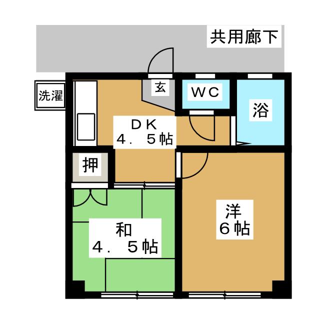 岩井マンションの間取り