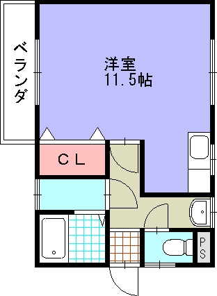 セントラルハウス鳥居Bの間取り