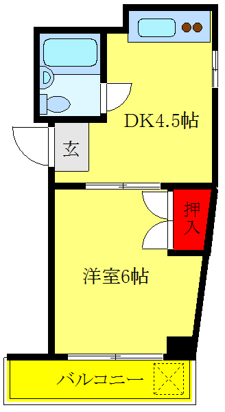 マンション麻衣の間取り