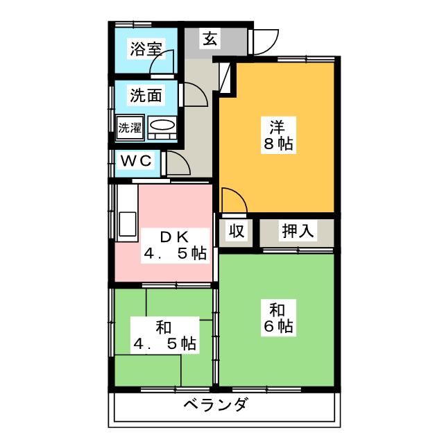 オリエンタルコーポ小林Ｂの間取り