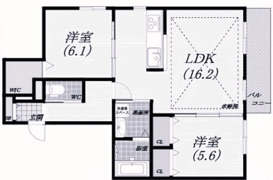 ア・ライヴ本山の間取り