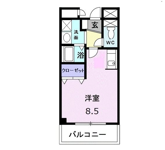 堺市堺区神石市之町のマンションの間取り