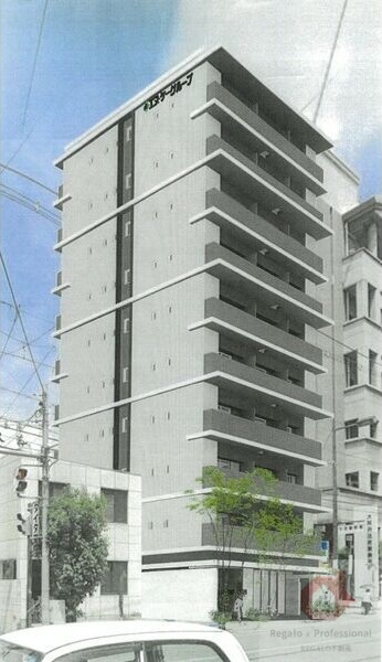 大阪市住吉区東粉浜のマンションの建物外観