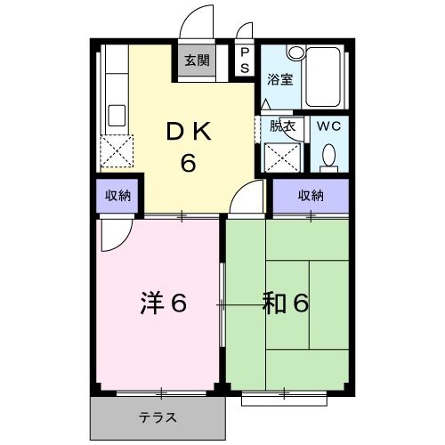 エルディムプレインＡ棟の間取り