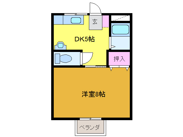 きららハイツの間取り