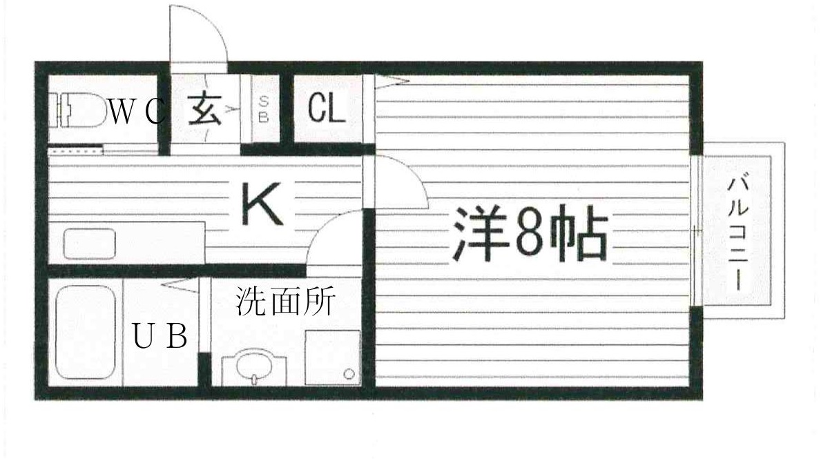 加本ハイツの間取り