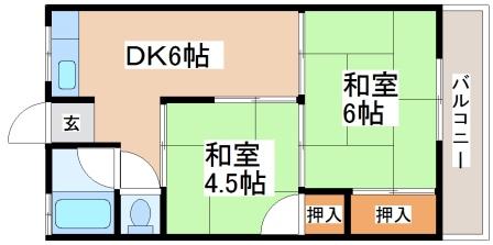 村上アパートの間取り