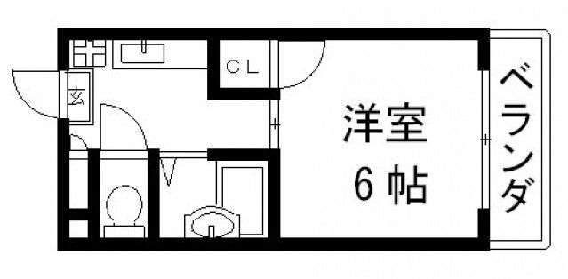 東大阪市小阪のマンションの間取り