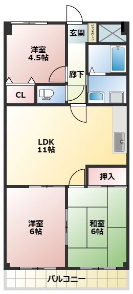 メゾントミタの間取り