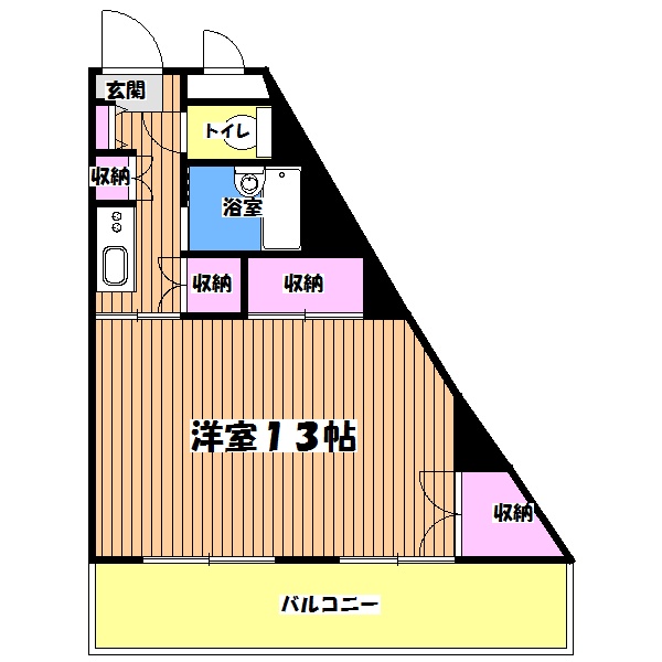 立川市高松町のマンションの間取り