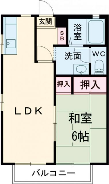 メゾン末廣　I棟の間取り