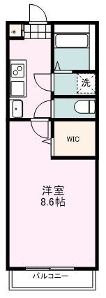 【狭山市入間川のアパートの間取り】