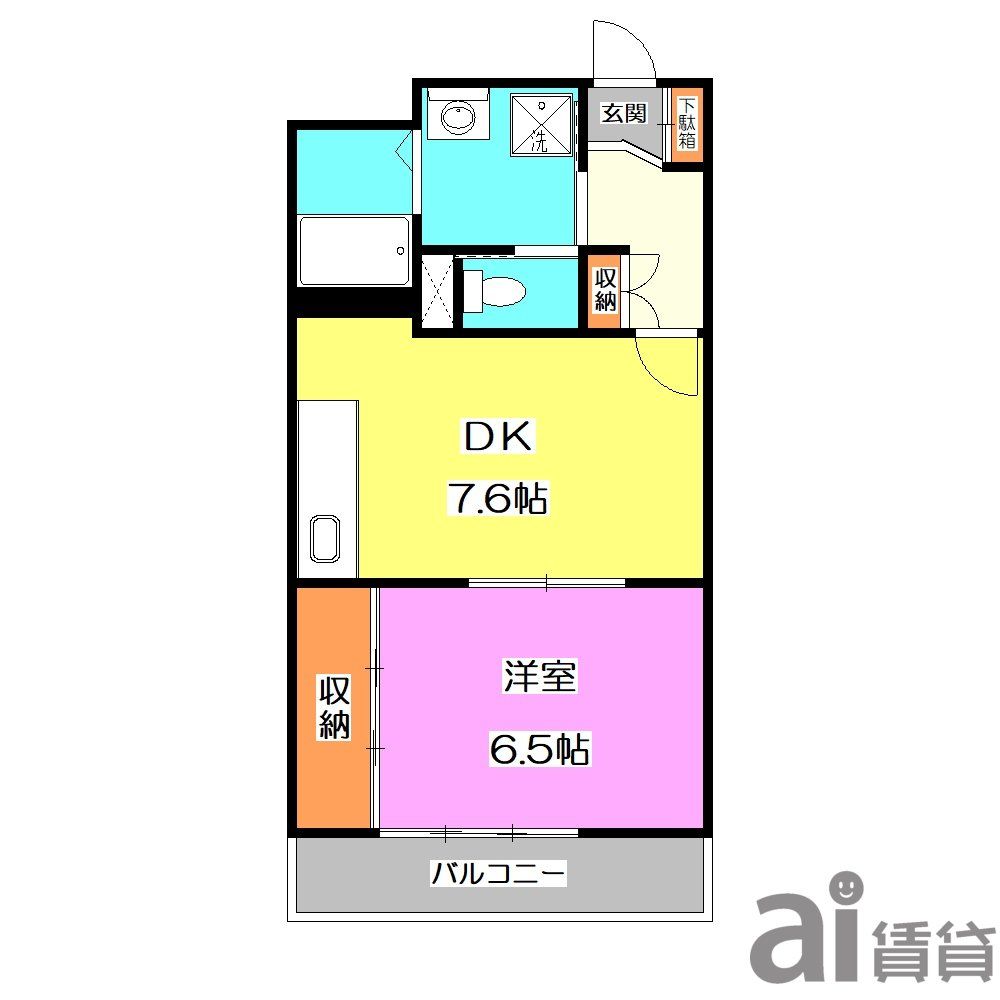 鶴ヶ島新町ハイツの間取り