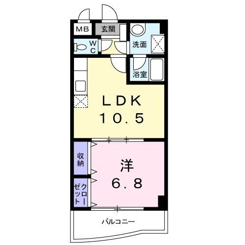 下関市上新地町のマンションの間取り