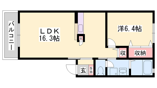 フレーズ上の山の間取り