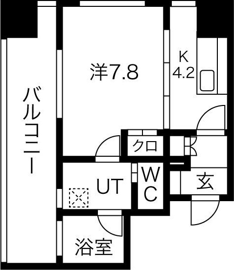 名古屋市中川区八田町のマンションの間取り