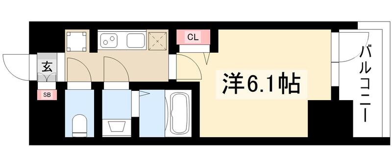 プレサンス名古屋菊井セルカの間取り