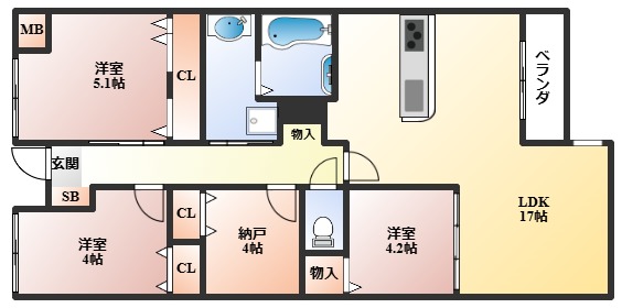 GRAND　STEADY　桜の町の間取り