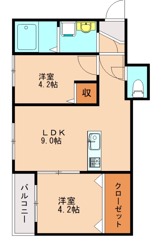 ブエナカーサ和白の間取り