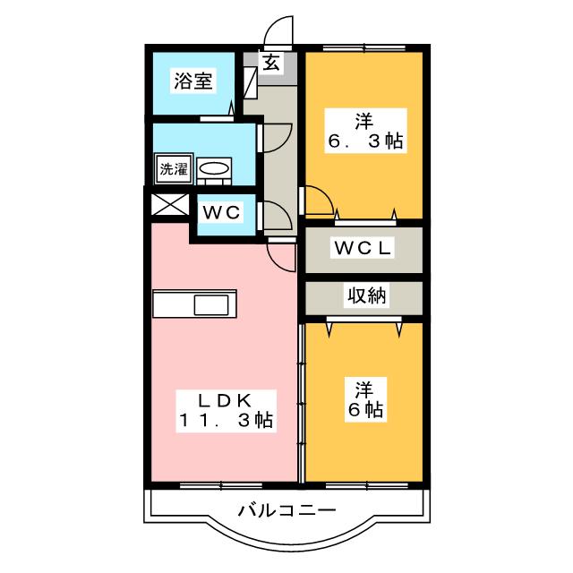 クラール小坂井の間取り