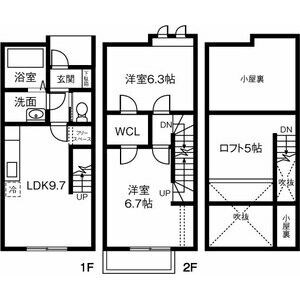 名古屋市守山区松坂町のアパートの間取り