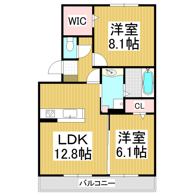 【Ａｓｐｅｒｇｅ百瀬の間取り】