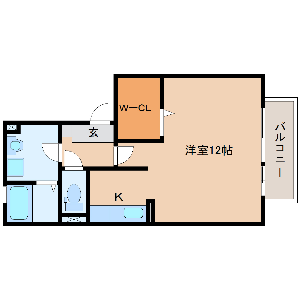 焼津市三ケ名のアパートの間取り