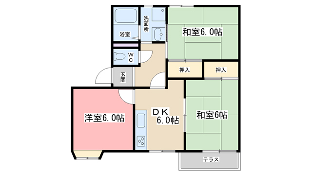 エトワール安朱Iの間取り