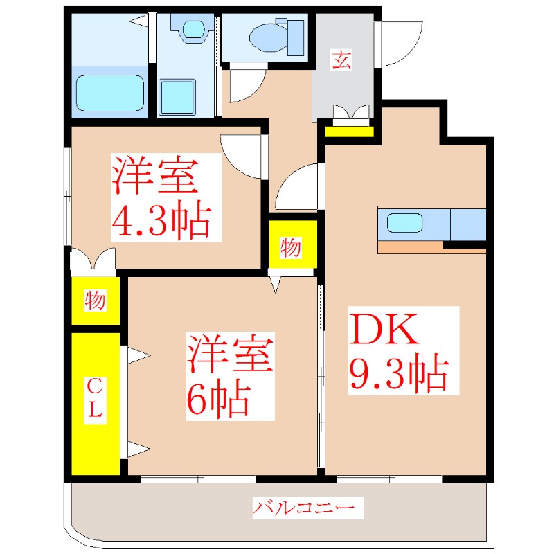 シルフィードの間取り