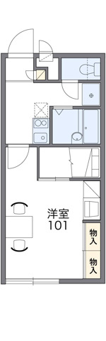 レオパレス鵠戸の間取り