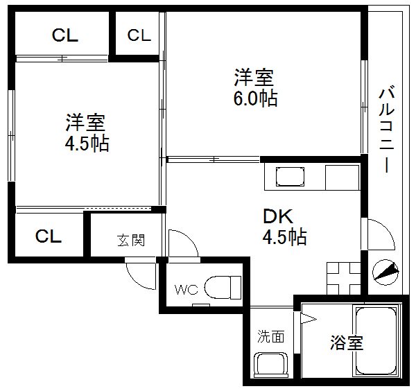 ヴィラナリー大和郡山4号棟の間取り