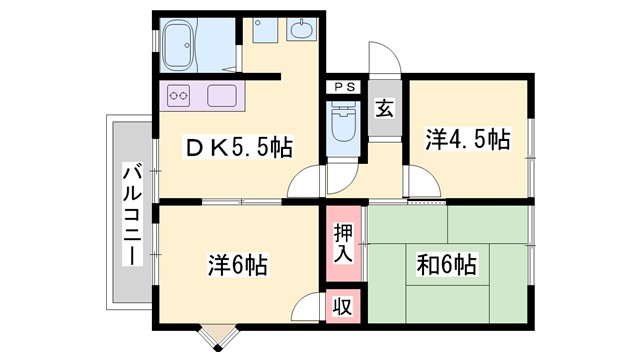 フレグランス金保の間取り