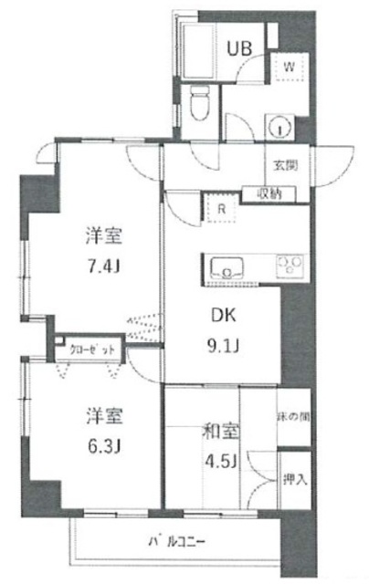 カブラキィノの間取り