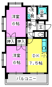 セルバ博多南の間取り