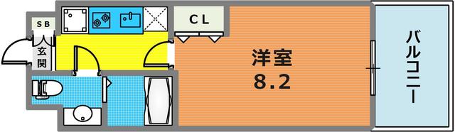 アプリーレ神戸元町の間取り