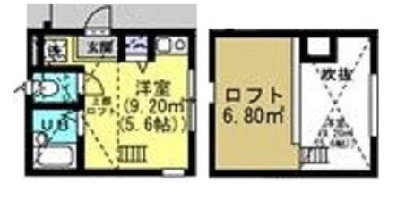 【横浜市西区西戸部町のアパートの間取り】