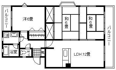 クリーンハイツＩＮＡＤＡの間取り