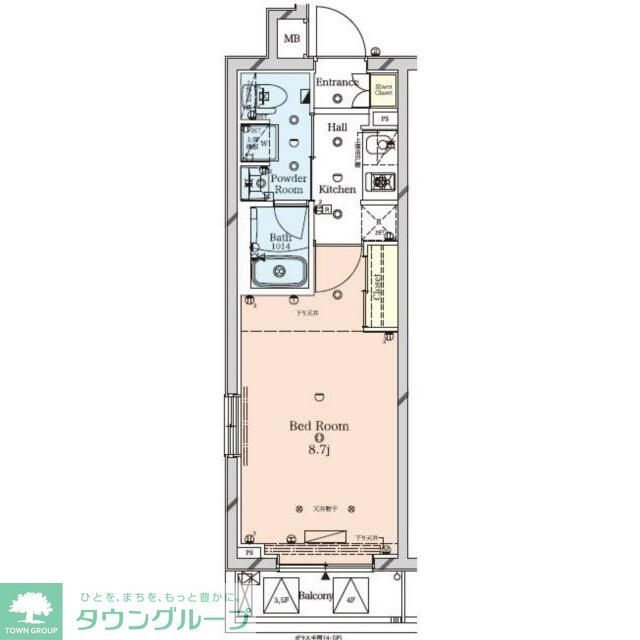 ラフィスタ墨田５丁目の間取り