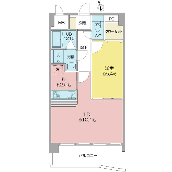 半田市旭町のマンションの間取り