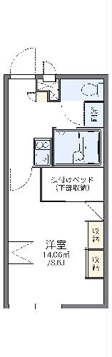 【レオパレスコンフォール・タナカの間取り】