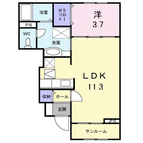 メゾン　ジェルメの間取り