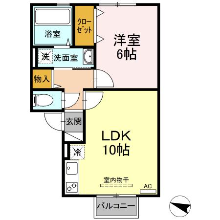 ★ロイヤルガーデン小佐世保A棟★の間取り