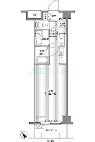 市川市東大和田のマンションの間取り